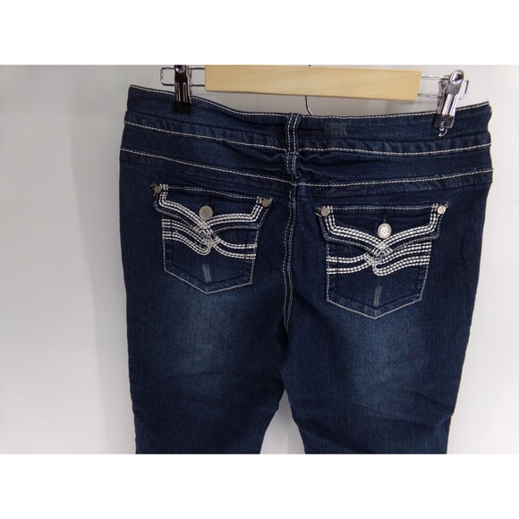 Absolutely famous women's capri jeans size 10 (32) Distressed - Picture 3 of 9